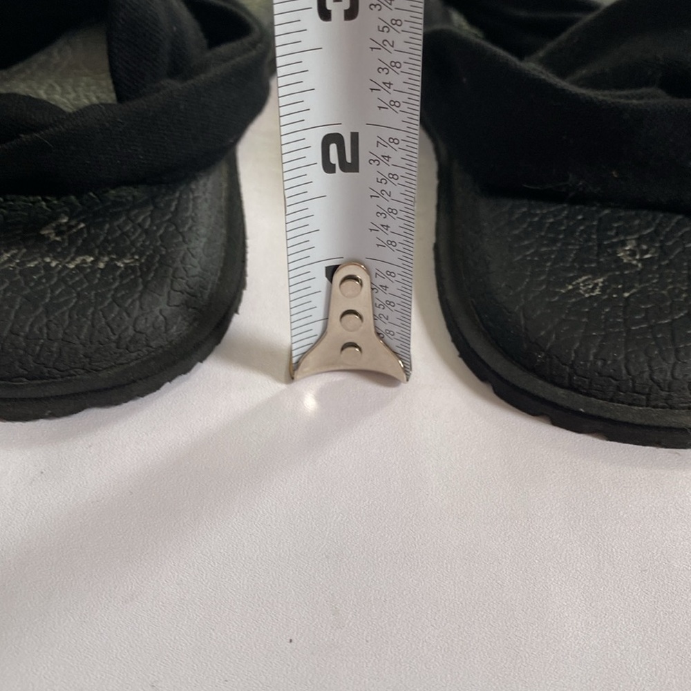 Black Slingback Thong Flip Flops - Picture 2 of 5